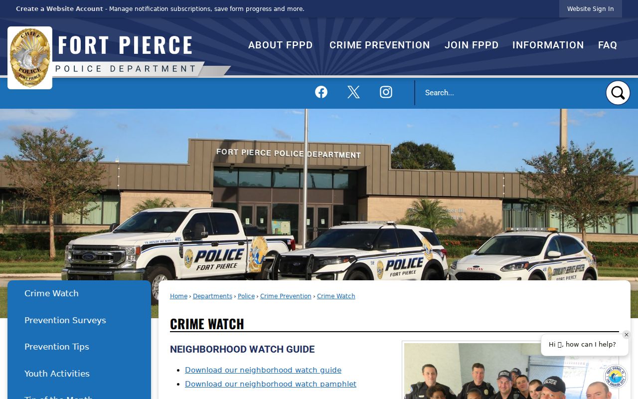 Fort Pierce neighbors Crime Watch information