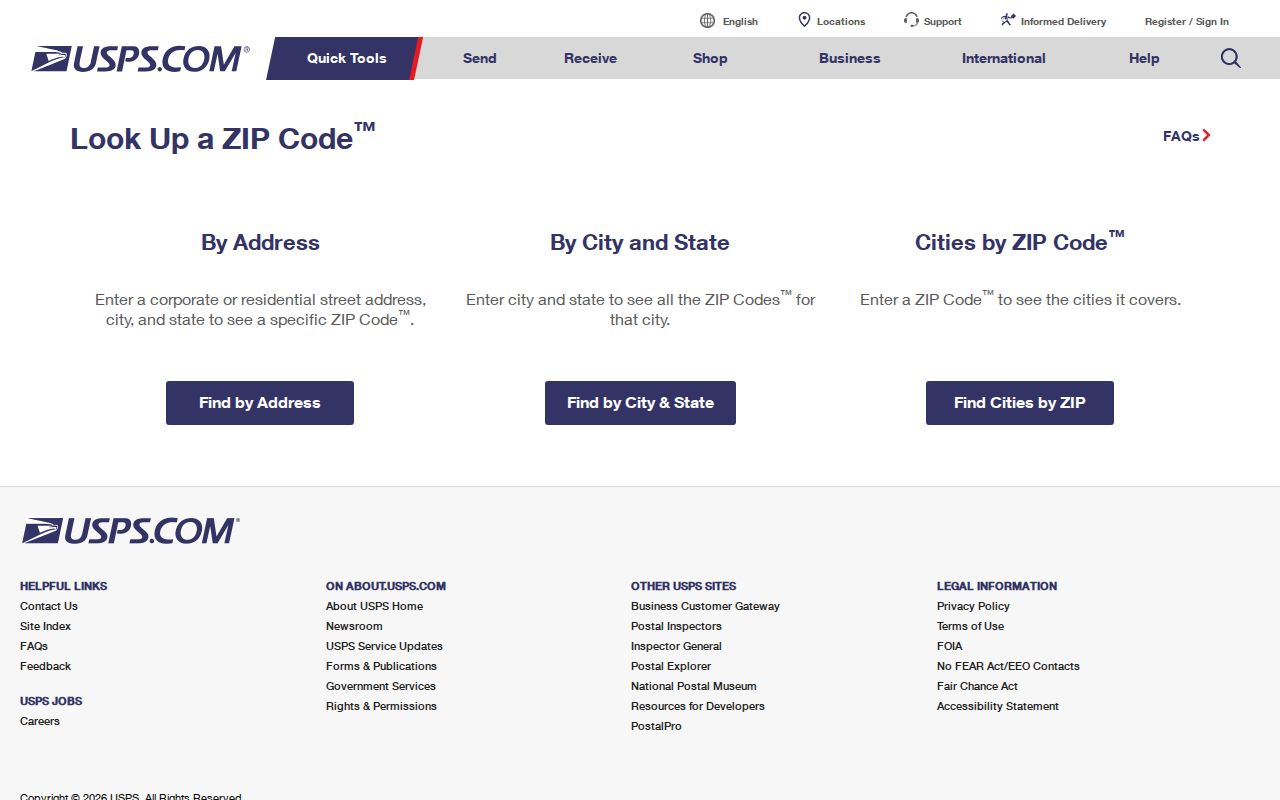 USPS lookup used to verify a Fort Pierce ZIP code